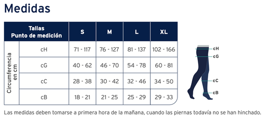 Jobst Relief Calcetines Compresivos (2 piernas) Puntera abierta
