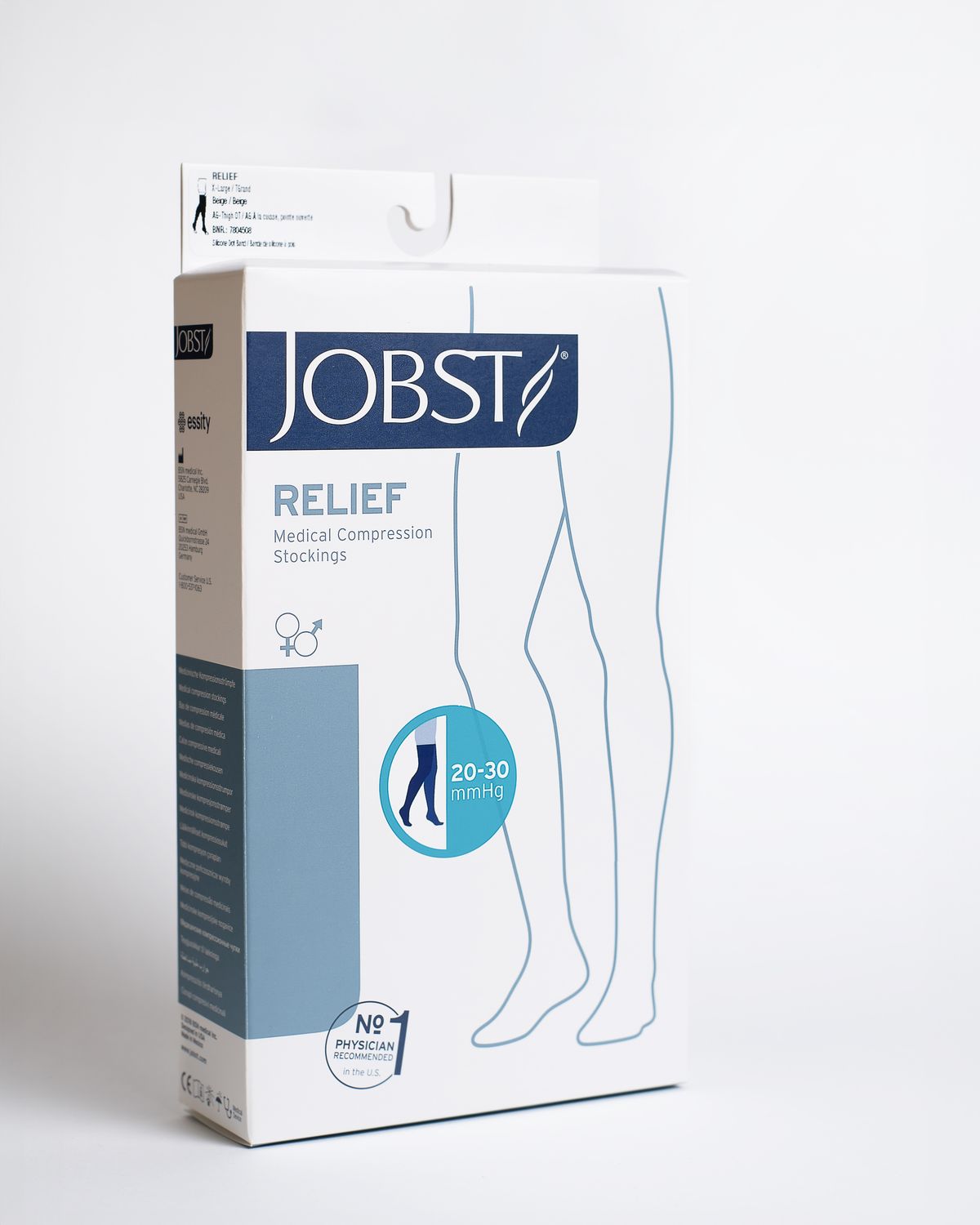 Jobst Relief Media Larga (2 piernas) sin cinturón puntera abierta CCL2 (Moderada) / L