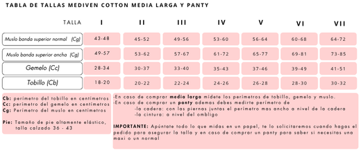 Mediven Cotton Media Larga (2 piernas)